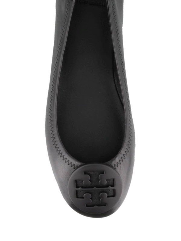The Best Shops TORY BURCH: flat shoes - Minnie packable black nappa flats